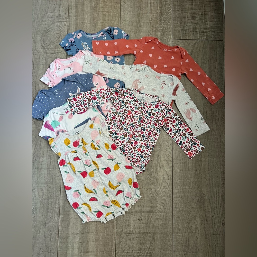 Carter’s Toddler Girl Onesie Bundle 18 Months